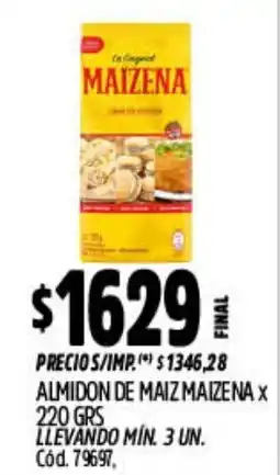 Supermercados Yaguar Maizena almidon de maiz oferta