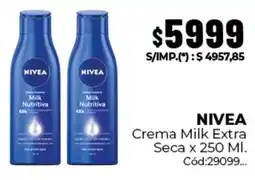 Diarco Nivea crema milk extra seca oferta