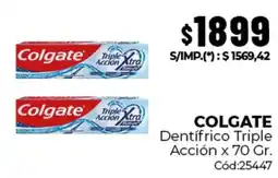 Diarco Colgate dentífrico triple acción oferta