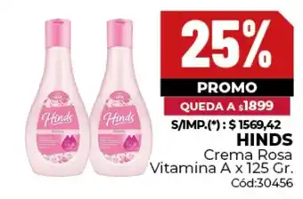 Diarco Hinds crema rosa vitamina a oferta