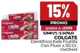 Diarco Colgate dentífrico kids frutilla oferta