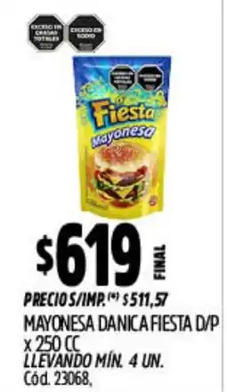 Supermercados Yaguar Danica mayonesa fiesta oferta