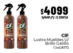 Diarco Cif lustra muebles u/ brillo gatillo oferta