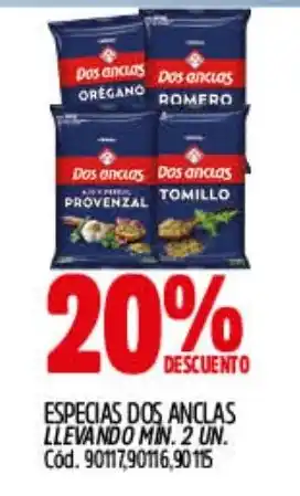 Supermercados Yaguar Dos anclas especias oferta