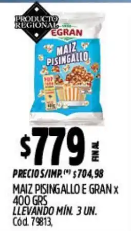Supermercados Yaguar Egran maiz pisingallo oferta