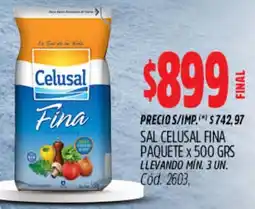 Supermercados Yaguar Celusal sal fina oferta