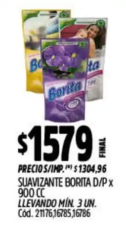 Supermercados Yaguar Borita suavizante d/p oferta