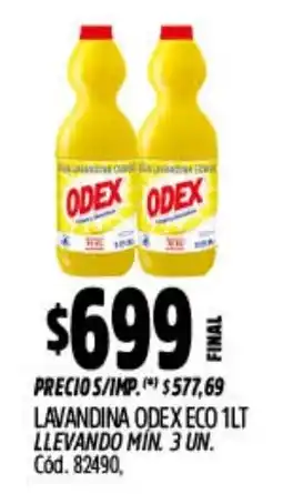 Supermercados Yaguar Odex lavandina eco oferta