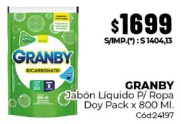 Diarco Granby jabón líquido p/ ropa oferta