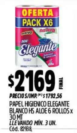 Supermercados Yaguar Elegantante papel higienico oferta
