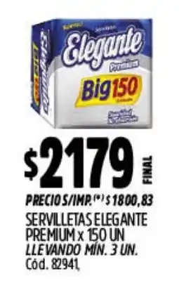 Supermercados Yaguar Elegante servilletas premium oferta