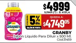 Diarco Granby jabón líquido para diluir oferta