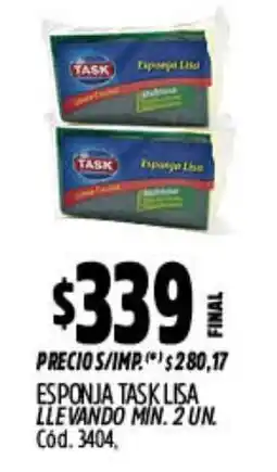 Supermercados Yaguar Task esponja lisa oferta