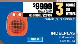 Diarco Indelplas caloventor oferta
