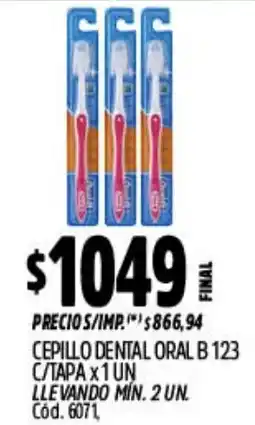 Supermercados Yaguar Oral B cepillo dental oferta