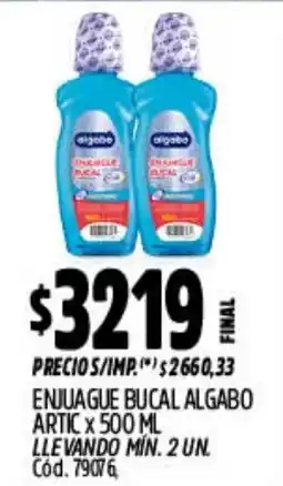 Supermercados Yaguar Algabo enjuague bucal oferta