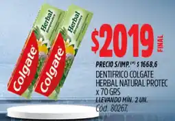 Supermercados Yaguar Colgate dentifrico colgate herbal natural protec oferta