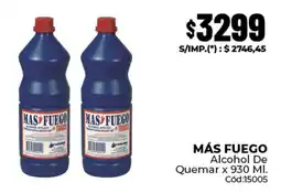 Diarco Más fuego alcohol de quemar oferta