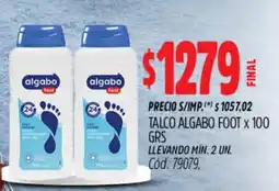 Supermercados Yaguar Algabo talco foot oferta