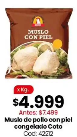 Coto Coto muslo de pollo con piel congelado oferta