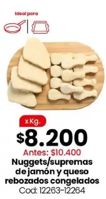 Coto Nuggets/supremas de jamón y queso rebozados congelados oferta
