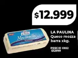 Supermayorista Vital La paulina queso mozzarella oferta