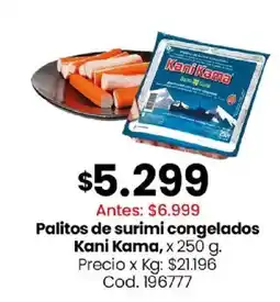 Coto Kani Kama palitos de surimi congelados oferta