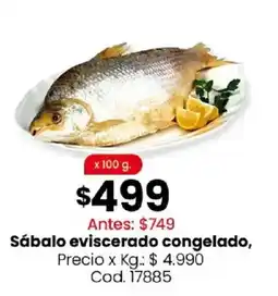 Coto Sábalo eviscerado congelado oferta