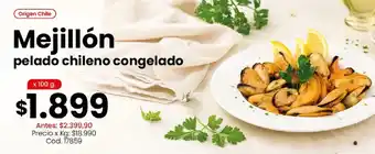 Mejillón pelado chileno congelado