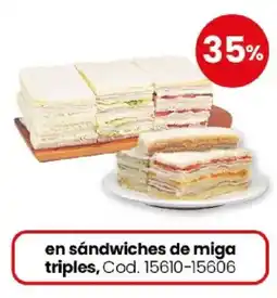 Coto Sándwiches de miga triples oferta
