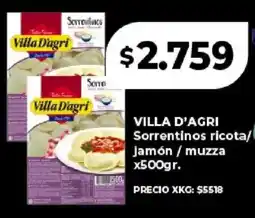Supermayorista Vital Villa d'agri sorrentinos ricota/ jamón / muzza oferta