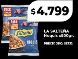 Supermayorista Vital La salteña ñoquis oferta