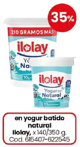 Coto Ilolay yogur batido natural oferta