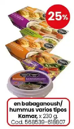 Coto Kamar babaganoush/hummus varios tipos oferta