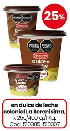 Coto La serenisima dulce de leche oferta