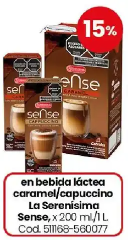 Coto La serenisima sense en bebida láctea caramel/capuccino oferta