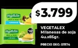 Supermayorista Vital Vegetalex milanesas de soja oferta