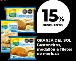 Supermayorista Vital Granja del sol bastoncitos, medallón & filetes de merluza oferta