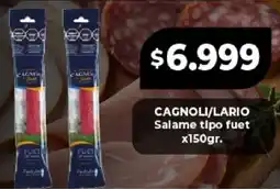 Supermayorista Vital Cagnoli/lario salame tipo fuet oferta