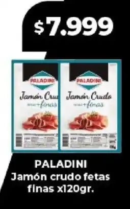 Supermayorista Vital Paladini jamón crudo fetas finas oferta