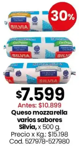 Coto Silvia queso mozzarella varios sabores oferta