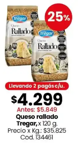 Coto Tregar queso rallado oferta