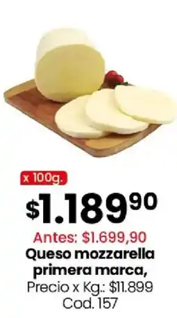 Coto Queso mozzarella primera marca oferta