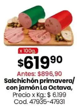 Coto Salchichón primavera/con jamón La Octava oferta