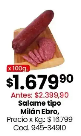 Coto Salame tipo Milán Ebro oferta