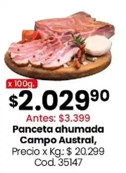 Coto Campo Austral panceta ahumada oferta