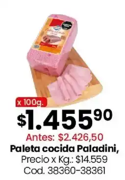 Coto Paladini paleta cocida oferta