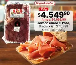 Coto El pozo jamón serrano reserva oferta
