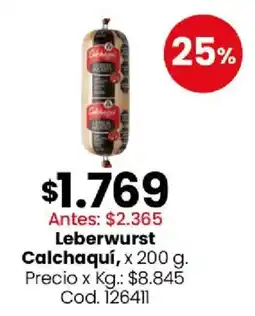 Coto Calchaquí leberwurst oferta