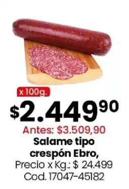 Coto Salame tipo crespón Ebro oferta
